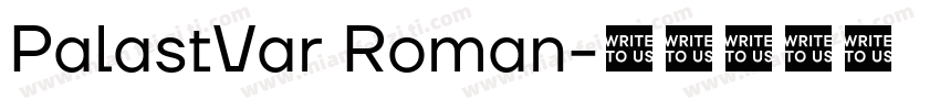 PalastVar Roman字体转换